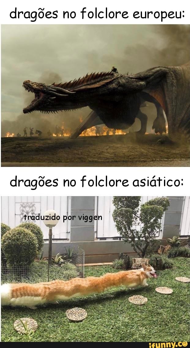 dragões no folclore europeu:
dragões no folclore asiático:
vi
