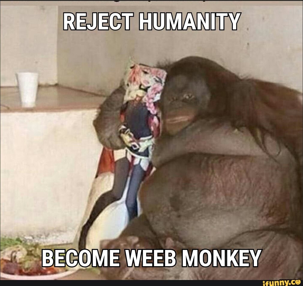 REJECT HUMANITY
BECOME WEEB MONKEY