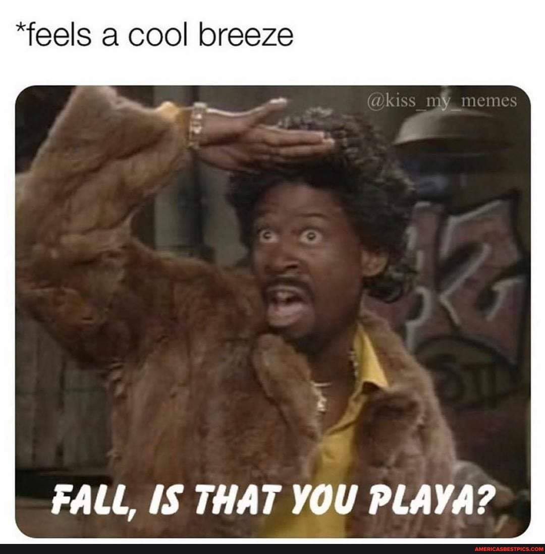 "feels a cool breeze
kiss memes
FALL, IS THAT YOU PLAYA?