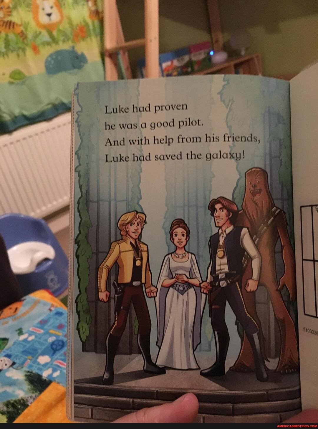 Luke had proven he was a good pilot.
And with help from his friends,
Luke had saved the galaxy!
