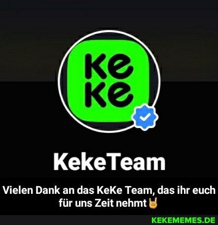 Vielen Dank an das KeKe Team, das ihr euch für uns Zeit nehmt - Vielen Dank an das KeKe Team, das ihr euch für uns Zeit nehmt🤘