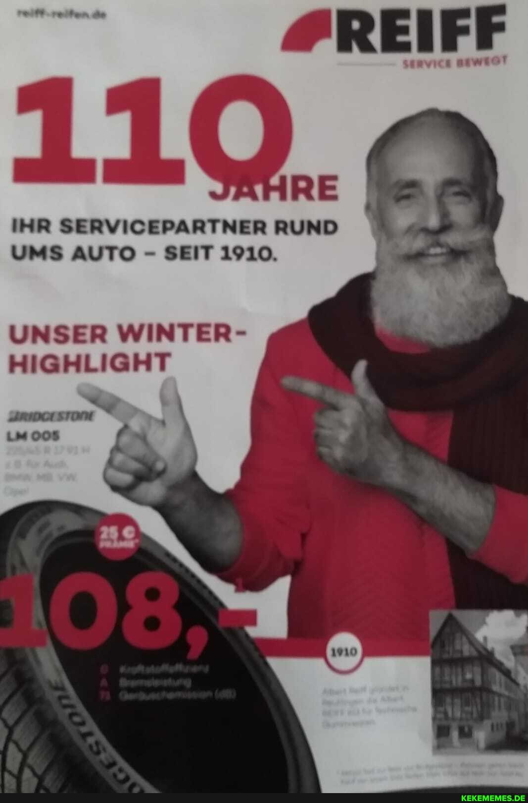IHR SERVICEPARTNER RUND UMS AUTO - SEIT 1910.
UNSER WINTER-
HIGHLIGHT