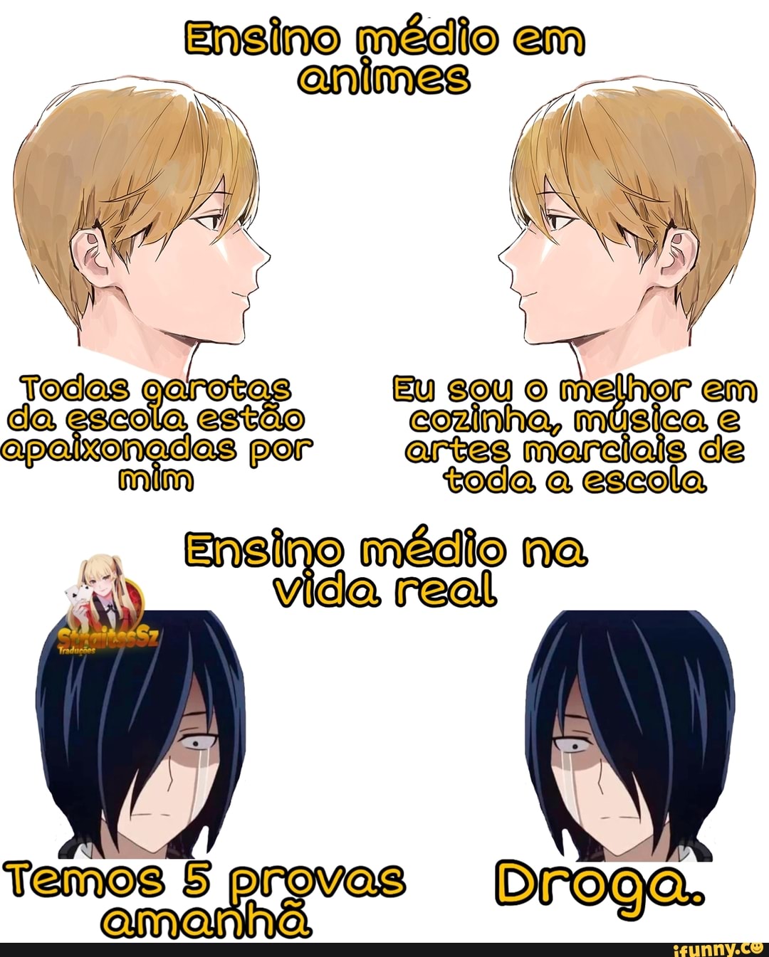 Ensino médio em
Eu melhor em
escola estão cozinha, música e apalxonadas artes marciais mim toda a escola
Ensino médio na vicia,
Traduções
Temos provas