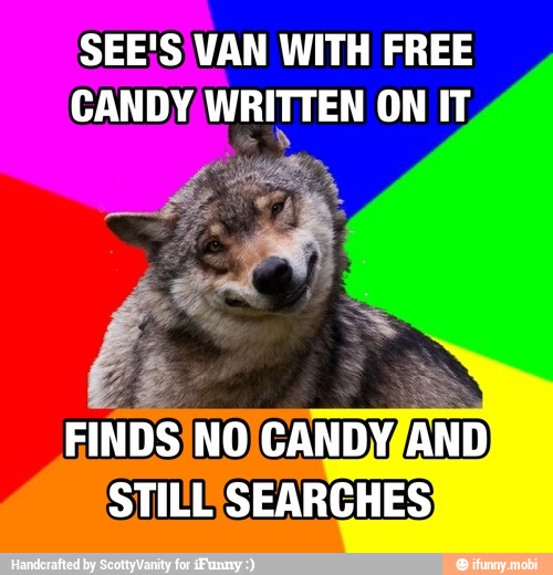 SEE!S\VAN WITH FREE
CANDY WRITTEN ON IT,