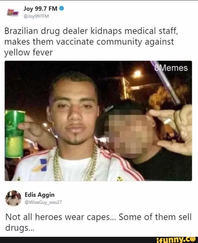 Brazilian drug dealer kidnaps medical staff, makes them vaccinate ...