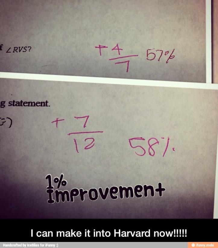 I can make it into Harvard now!!!!!