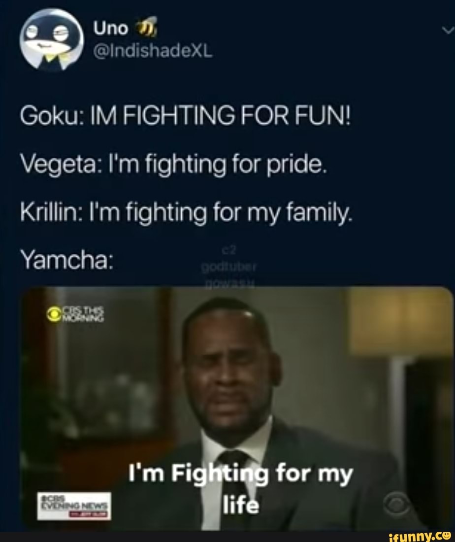 No ads - Uno Goku: IM FIGHTING FOR FUN! Vegeta: I'm fighting for pride ...