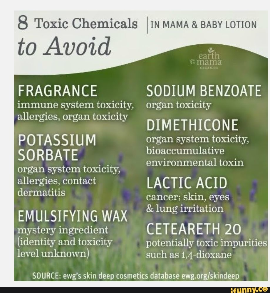 8 Toxic Chemicals IN MAMA & BABY LOTION to Avoid FRAGRANCE immune