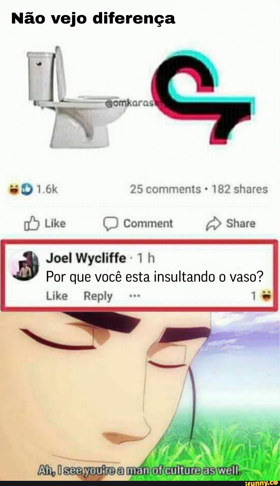 Não vejo diferença
Joel Wycliffe 1 h
Por que você esta insultando o vaso?