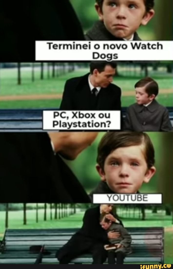 Termineio novo Watch
Dogs
PC, Xbox ou
Playstation?