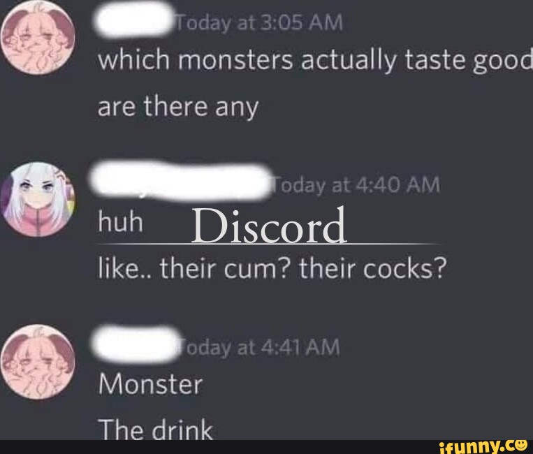 Which Monsters Actually Taste Good Are There Any Huh Like.. Their Cum 