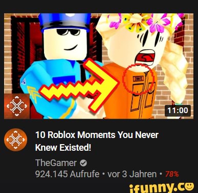 10 Roblox Moments You Never Knew Existed! TheGamer - IFunny