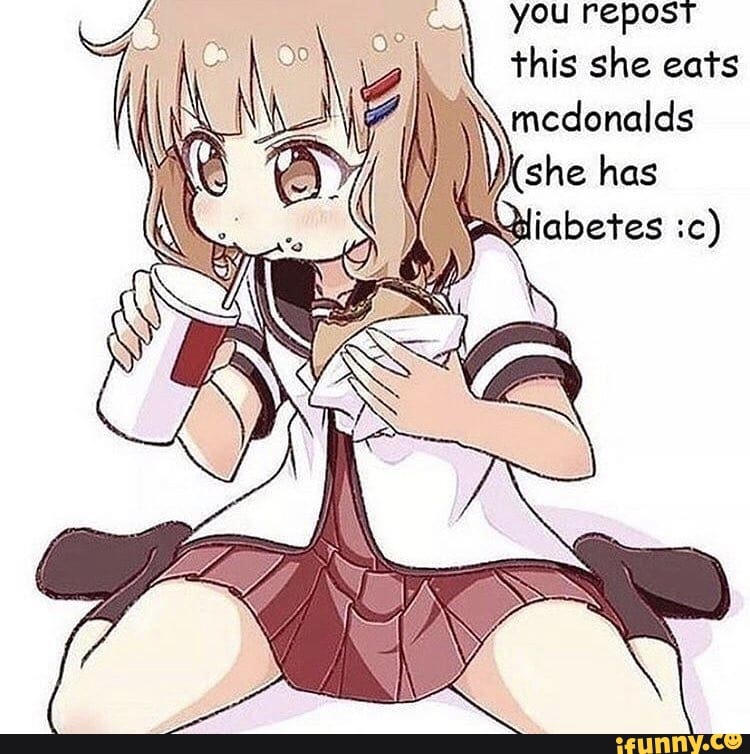 you repost
this she eats