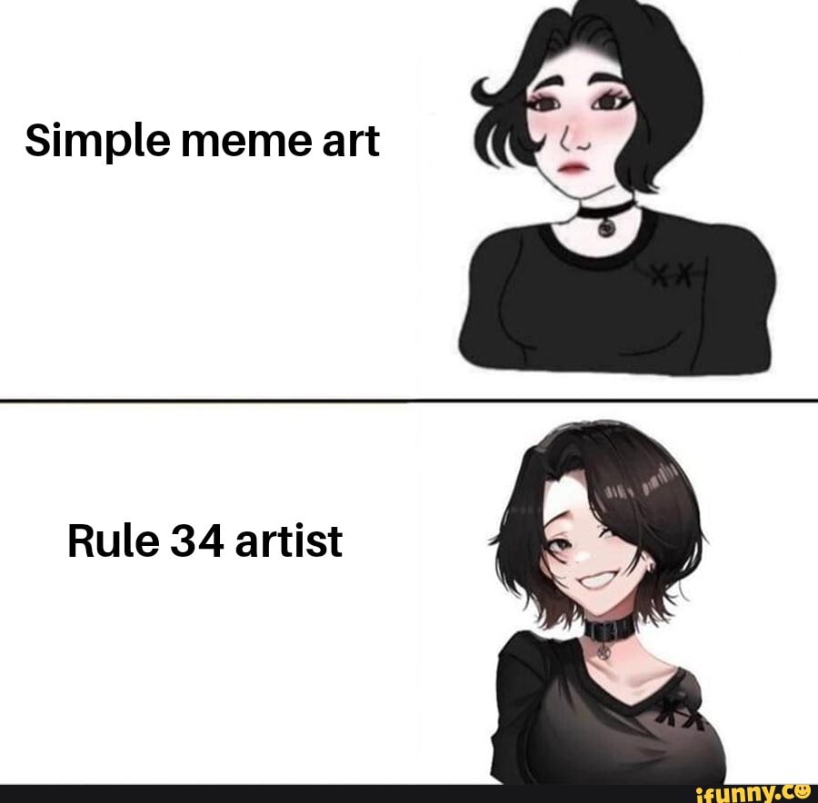 Simple Meme Art Rule 34 Artist Ifunny 6282