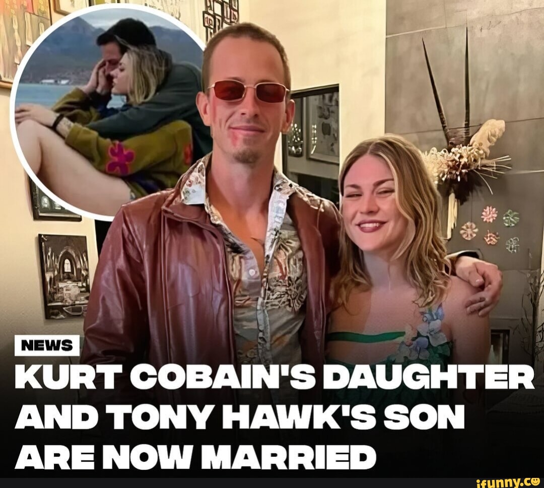 Kurt Cobain's Daughter Marries Tony Hawk's Son