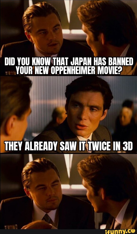 DID YOU KNOW THAT JAPAN HAS BANNED YOUR HEW OPPENHEIMER MOVIE? THEY ...