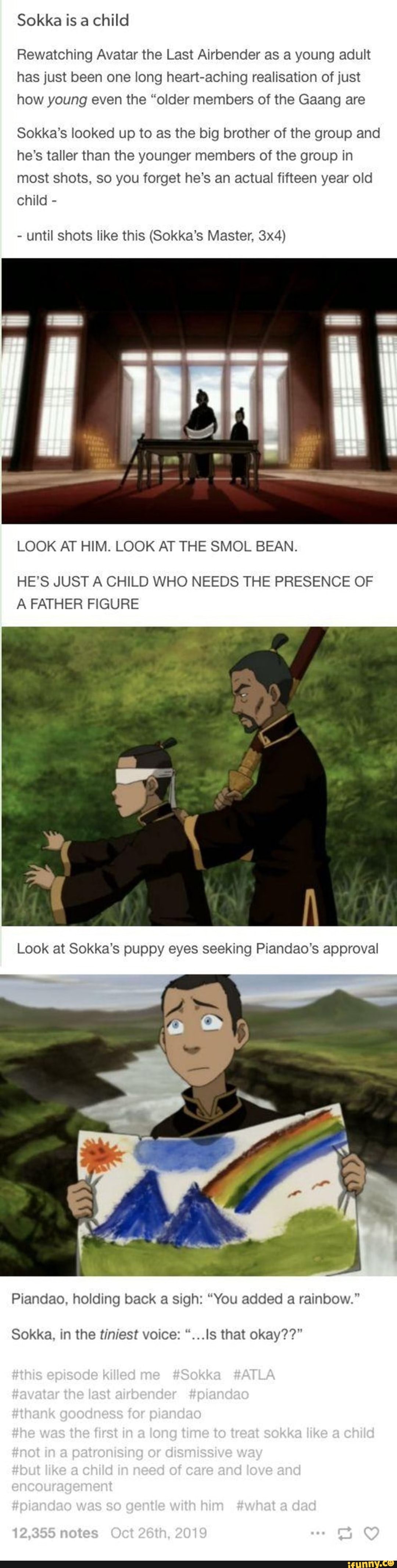 Sokka is a child Rewatching Avatar the Last Airbender as a young adult ...