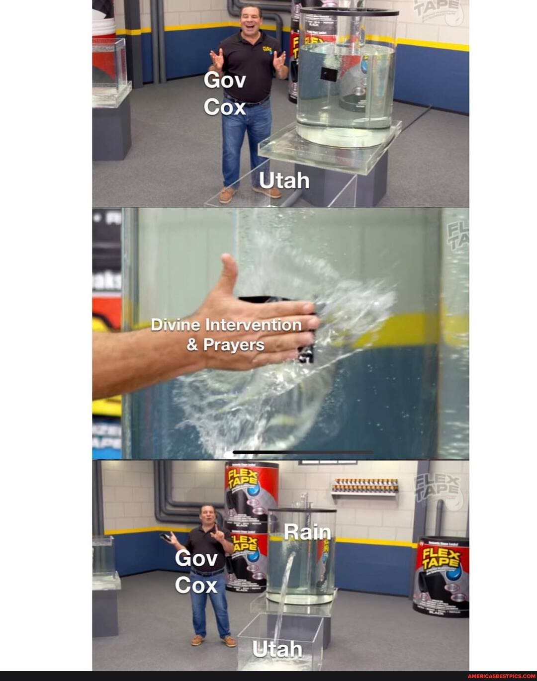 Gov
Cox
Utah
Divine Intervention
& Prayers
Utah