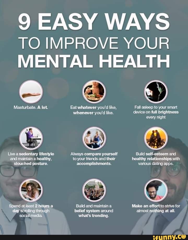 9 EASY WAYS TO IMPROVE YOUR MENTAL HEALTH Live a sedentary lifestyle ...