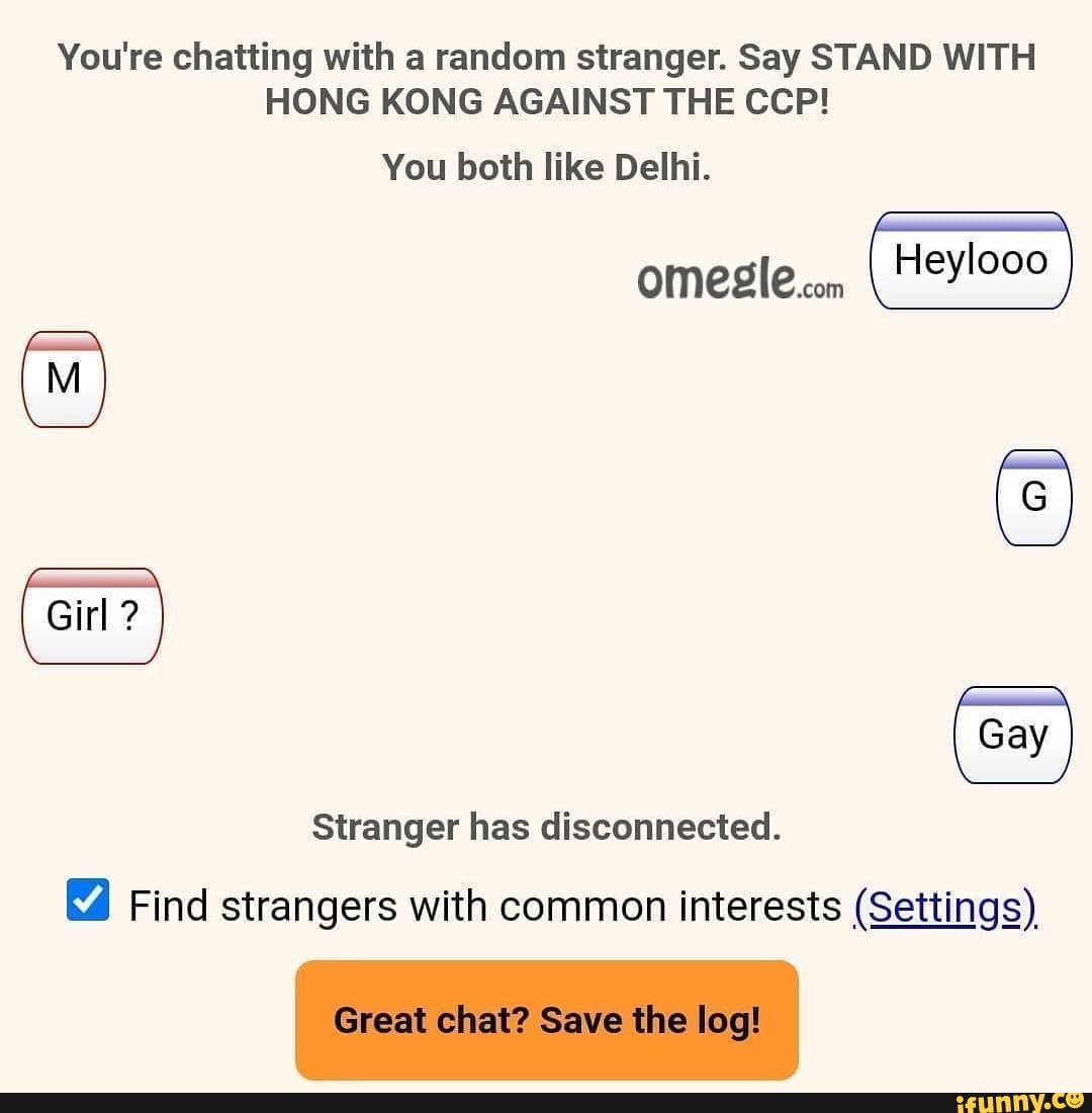 Gay stranger chat