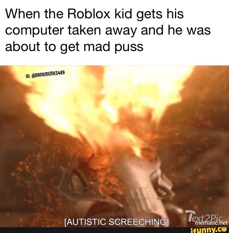 When The Roblox Kid Gets His Computer Taken Away And He Was About To Get Mad Puss Ifunny - the puss roblox