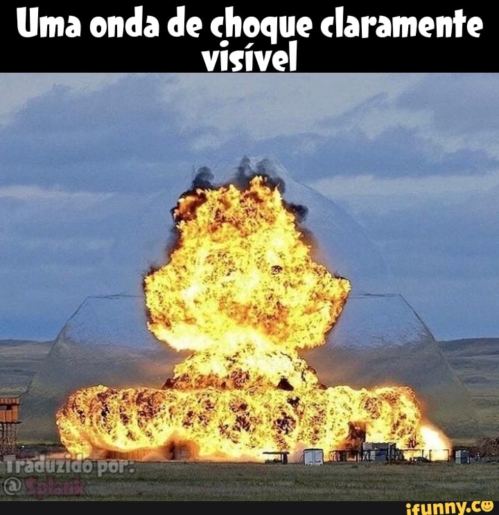 Uma onda de choque claramente visível