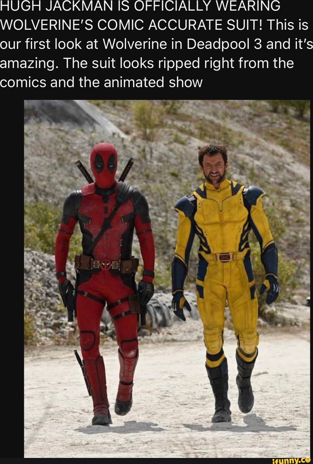 Deadpool 3 🔥 Finally Hugh Jackman wearing the comic accurate