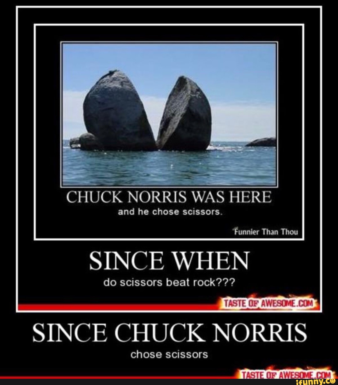 Chuck Norris was here наклейка