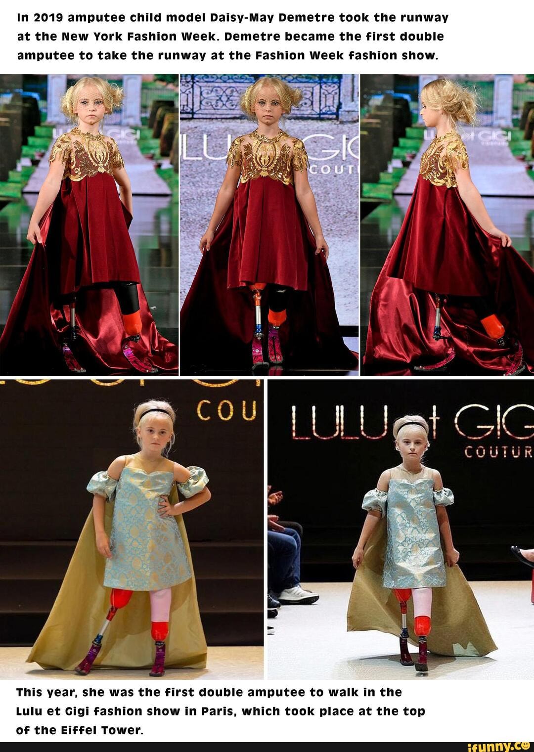 In 2019 Amputee Child Model Daisy-May Demetre Took The Runway At The ...