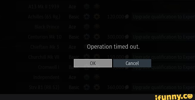 Operation timed out.