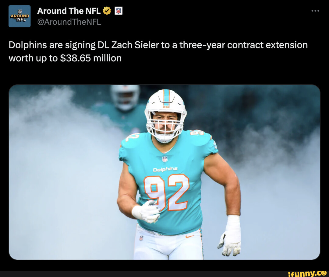 Dolphins re-sign Zach Sieler on three-year deal worth up to $38.65