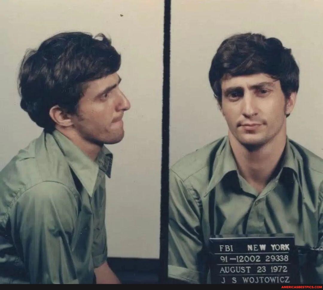 Mugshot of John Wojtowicz, who unsuccessfully tried to rob a bank in ...