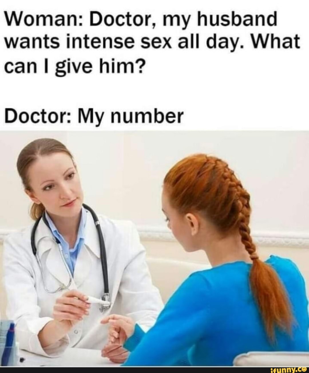 Woman Doctor, my husband wants intense sex all