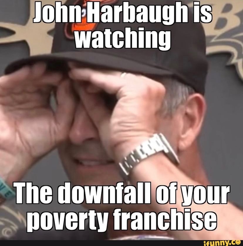 John Harbaugh is watching The downfall of your poverty franchise - iFunny  Brazil