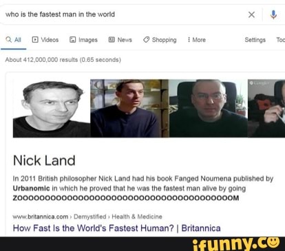 Who the fastest man inthe workd Al Videos images BNews shopng Nick Land ...