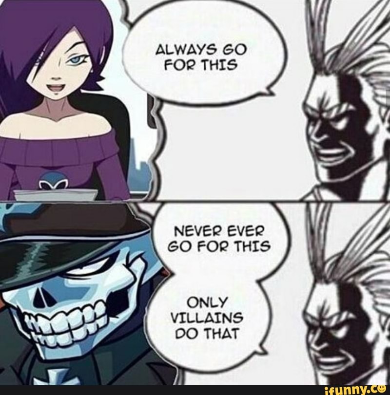 Always 60 Fop This Neve Eve Only Villains Do That Ifunny