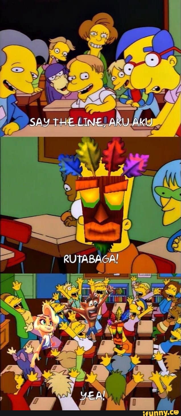 What does Aku Aku say? 