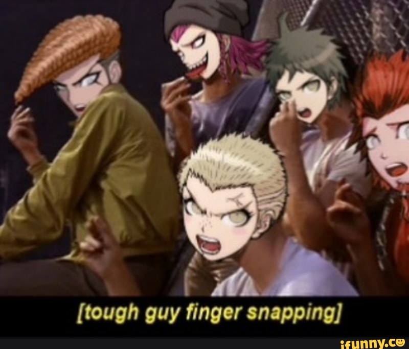 Tough Guy Finger Snapping - Meme Pict