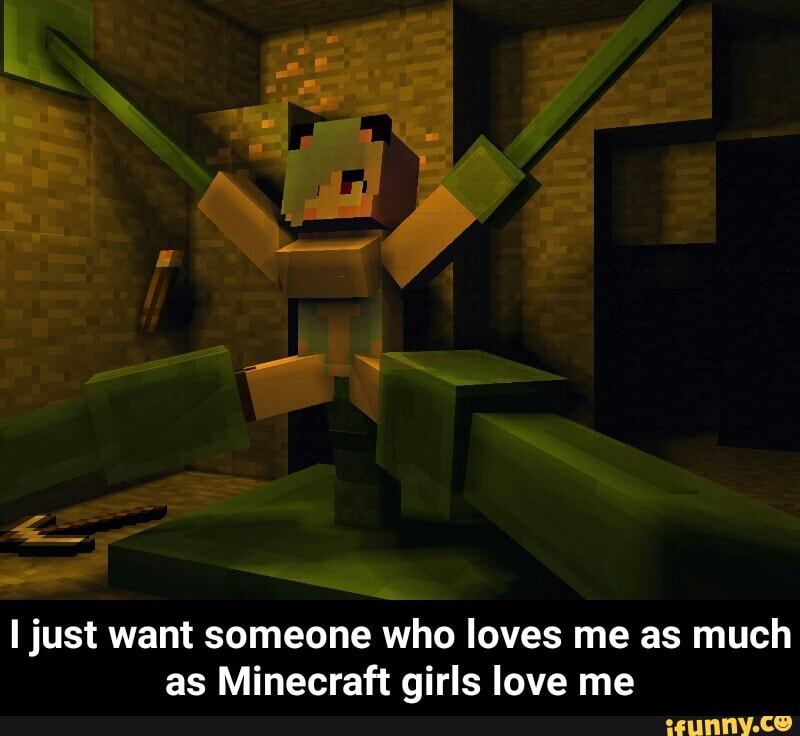 loves me as much as Minecraft girls love me - I just want someone who loves...