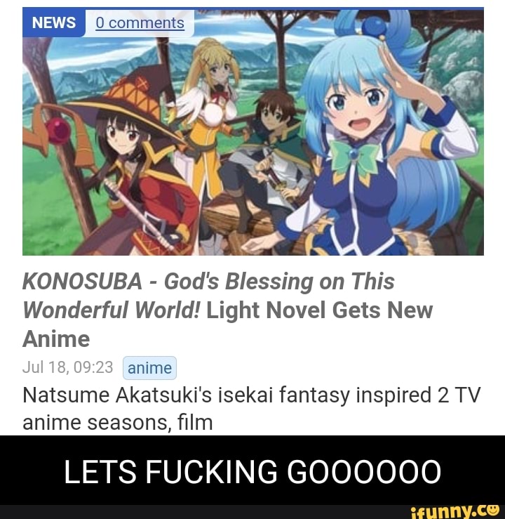 Konosuba - God's Blessing on This Wonderful World! Anime Gets Film