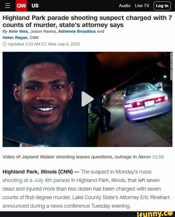 US Log in I Highland Park parade shooting suspect charged with 7 counts ...