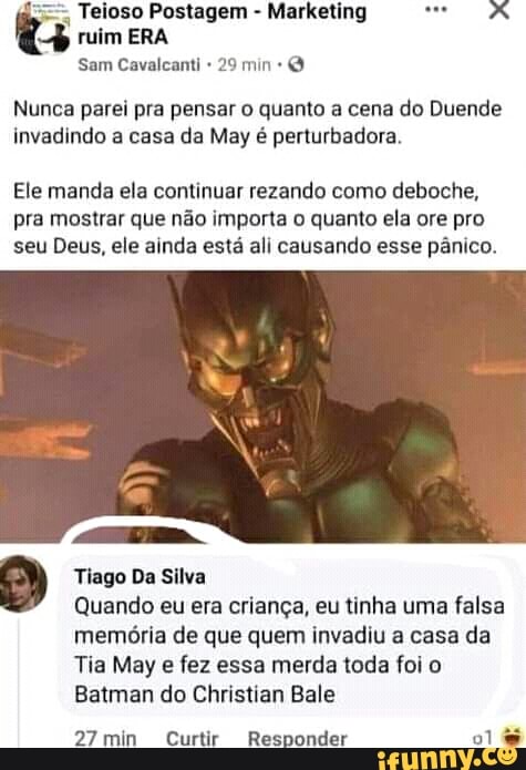 Veloso Postagem - Marketing ruim ERA Sam Cavalcanti min Nunca parei pra  pensar o quanto a cena