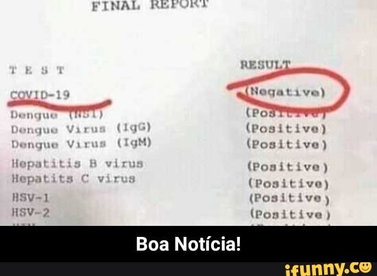 Boa Notícia!