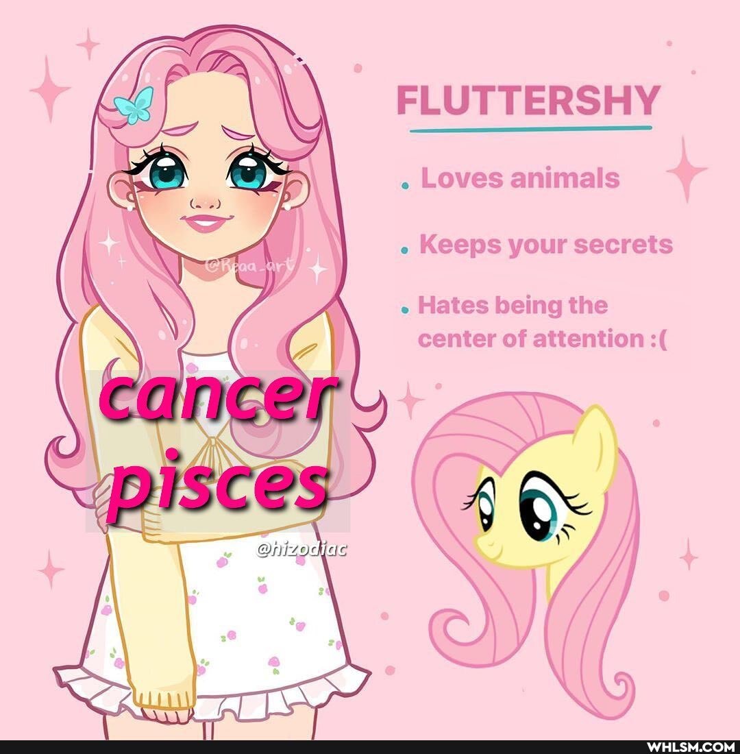 FLUTTERSHY Loves animals
. Keeps your secrets
Hates being the center of attention