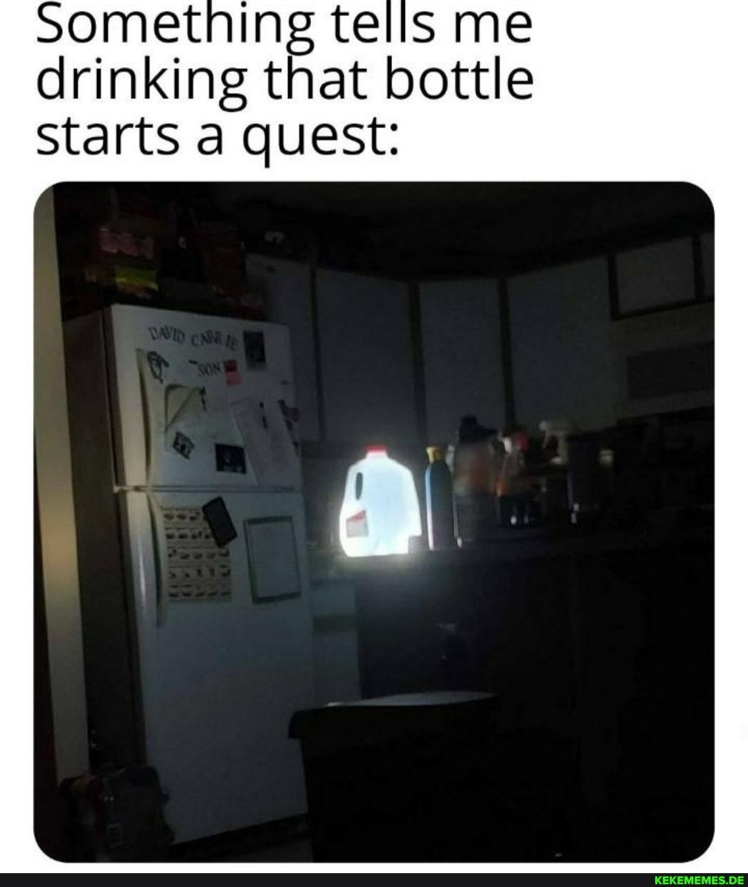 something tells me drinking that bottle
Starts a quest: