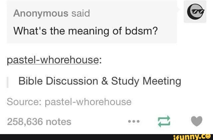 What Is Bdsm Mean