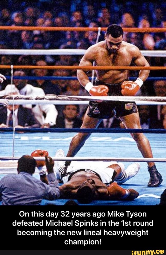 On this day 32 years ago Mike Tyson defeated Michael Spinks in the 1st