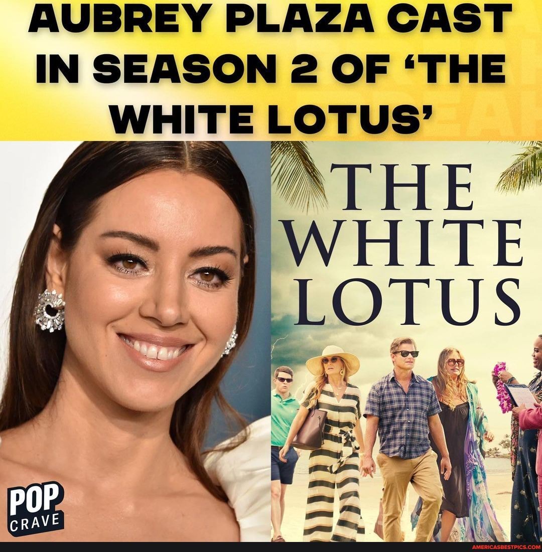 AUBREY PLAZA CAST IN SEASON 2 OF 'THE WHITE LOTUS' poP - America’s best ...