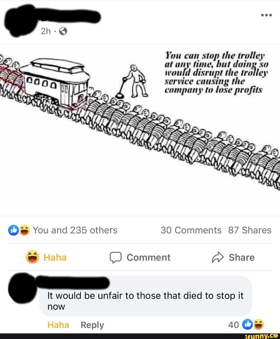 You can stop the trolley at any time, but doing the so trolley would