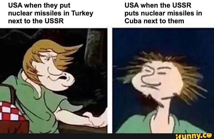next to the USSR Cuba next to them